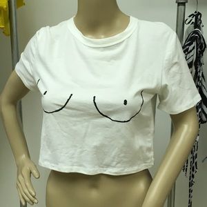 Boob shirt crop top